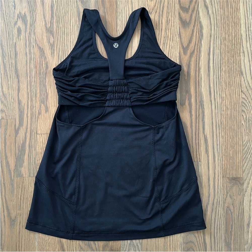 Lululemon Tank Top Bundle Sz 6 Women’s Turbo Tuck Me In Black Orange Gray Sporty - Picture 3 of 12